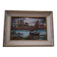 Oil painting by Raymond Blossier, landscape of Brittany.