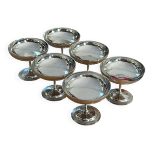Série de 6 coupes à - inox