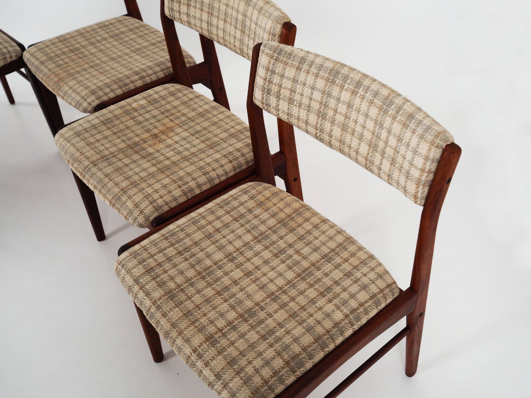 Set of six rosewood chairs, Danish design, 1970s, manufactured by Thorsø Møbelfabrik