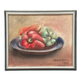 Original Swedish Oil on Canvas – "Still Life" by Elisabeth Gehlin 94 – Signed – Vintage and Framed – 31 × 26 cm (12.2" × 10.2")