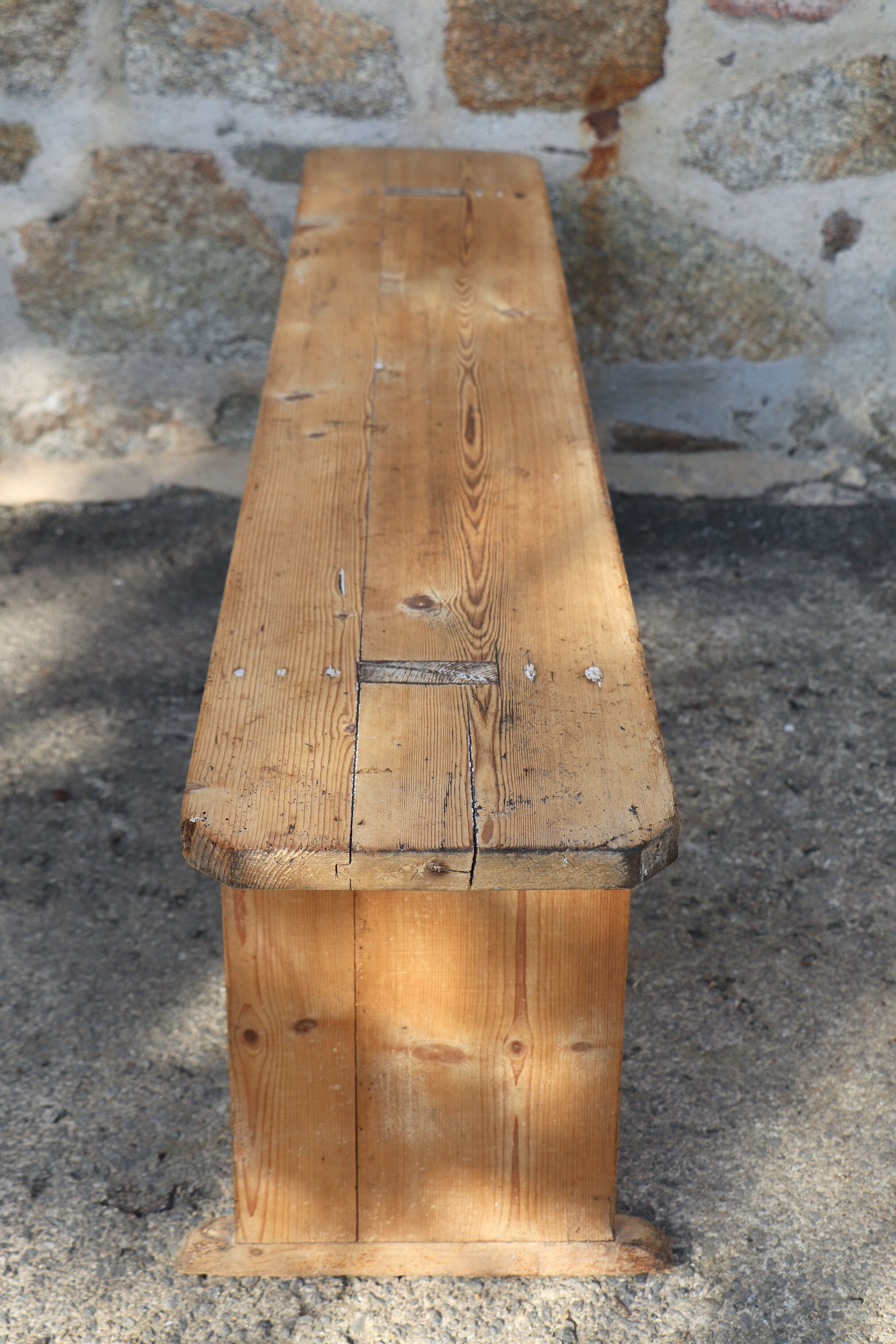 Old wooden bench patina
