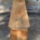 Old wooden bench patina