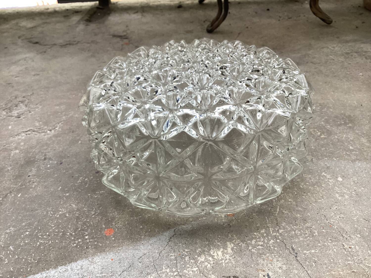 Vintage glass ceiling light