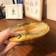 Large vintage fish platter in Vallauris earthenware, 1960s/70s, orange.