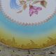 Large round dish 1900 Digoin - Sarreguemine Bird of the Islands