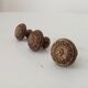 3 boutons, poignées de meubles anciens en bronze doré