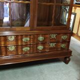 Library-Argentier-window in ceylon solid teak circa 1960