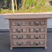 Commode espagnole rénovée en bois massif Navarro Argudo