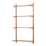 Étagères danoises en teck du milieu du siècle, lot de 4, années 1960