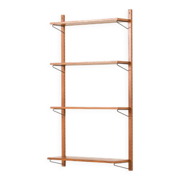 Danish mid century teak shelves, set of 4, 1960s