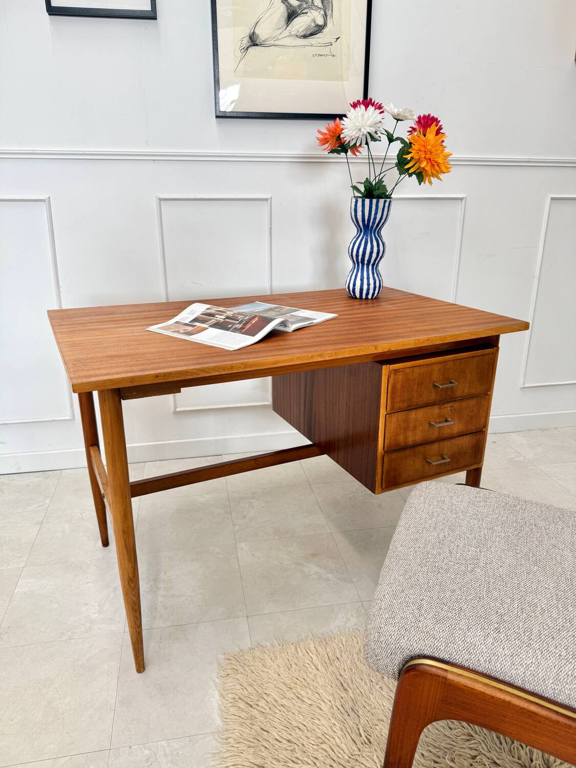 Vintage Scandinavian desk