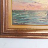 Tableau vue mer. Excellent état.