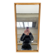 60s trapezoid mirror Scandinavian style 82 x 45 cm