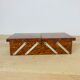 Walnut magnifying glass jewel box and mirrors