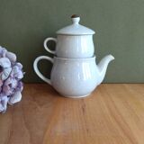 Teapot set and vintage pierrot cup