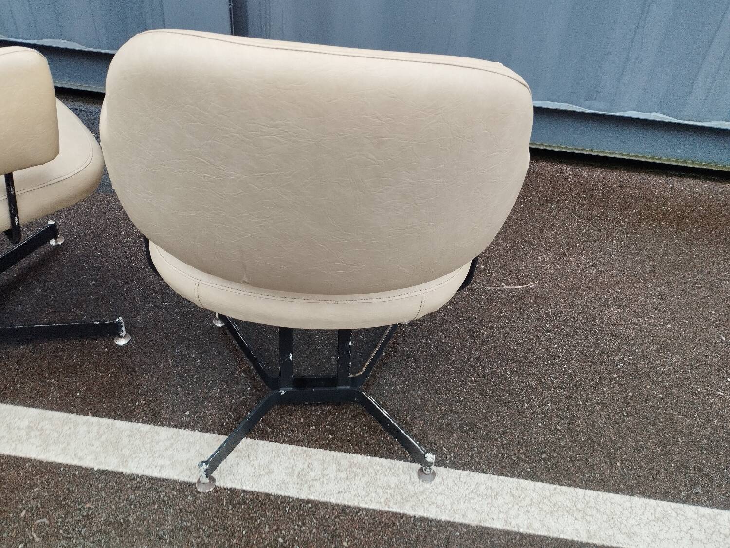 Pair of vintage antique armchairs