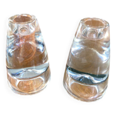 Bougeoirs conique en verre