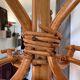 Vintage Rattan Parrot Coat Rack