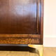 Solid oak secretary with golden feet