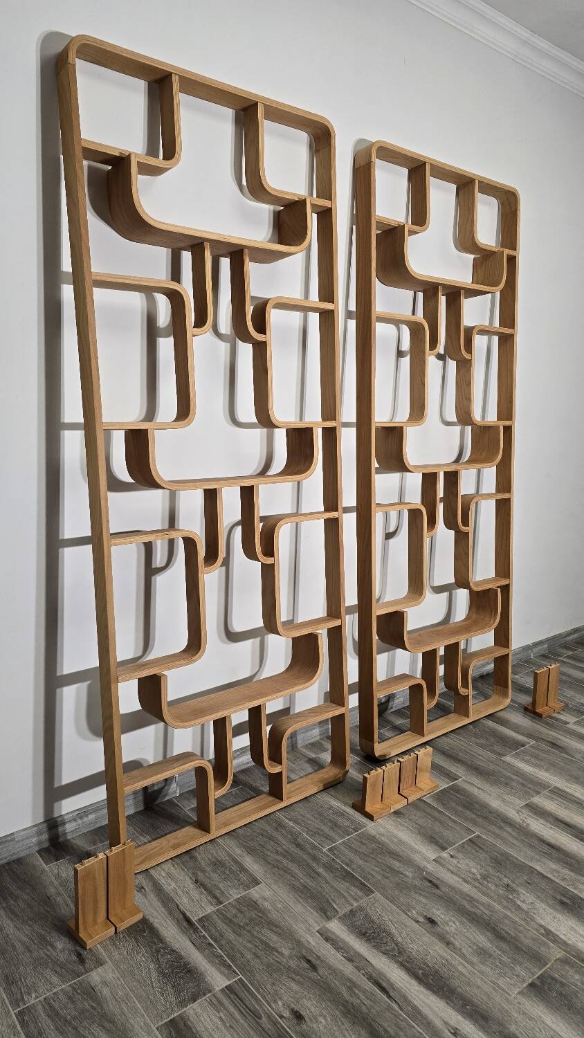 Room Dividers by Ludvik Volak for Drevopodnik Holesov, 1950s, Set of 2