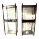 2 display cabinets signed by Baumann