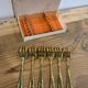Set of 6 golden dessert forks
