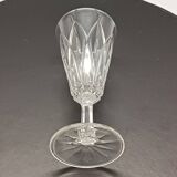 8 flûtes champagne verre transparent vintage vmc reims france