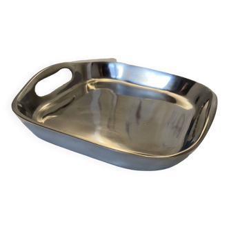 Polished metal storage tray, vintage retro chrome look - Photo 2/9 Polished metal storage tray