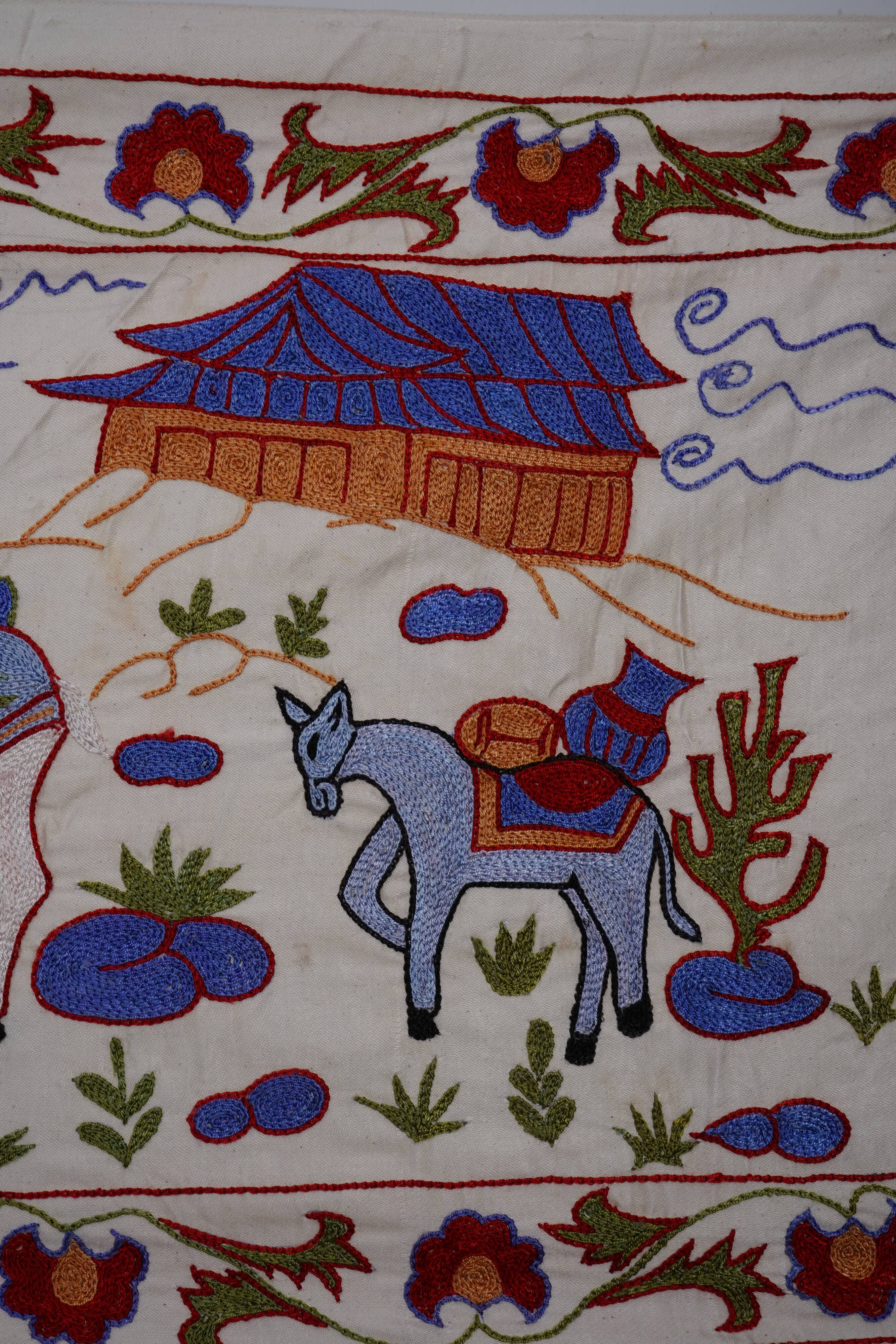 Tapis turc vintage noué à la main