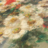 Colorful art déco flower bouquet, 53 x 68 cm