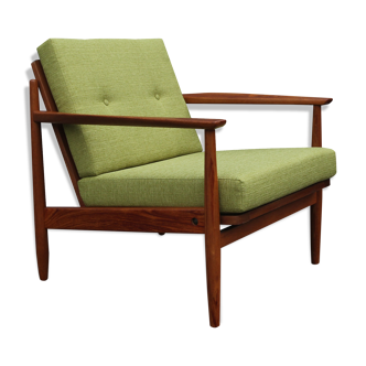 1960s armchair teak in applegreen