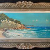 Orientalist painting marine algeria pierre faget-germain (1890-1961) skikda