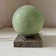 Art Deco marble granite glass globe ball table lamp