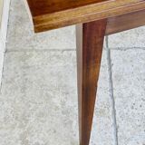 Mahogany dining table with extension cords