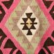 Tapis Kilim tribal vintage marron et rose, 5 x 10, long et large, 163 x 298 cm