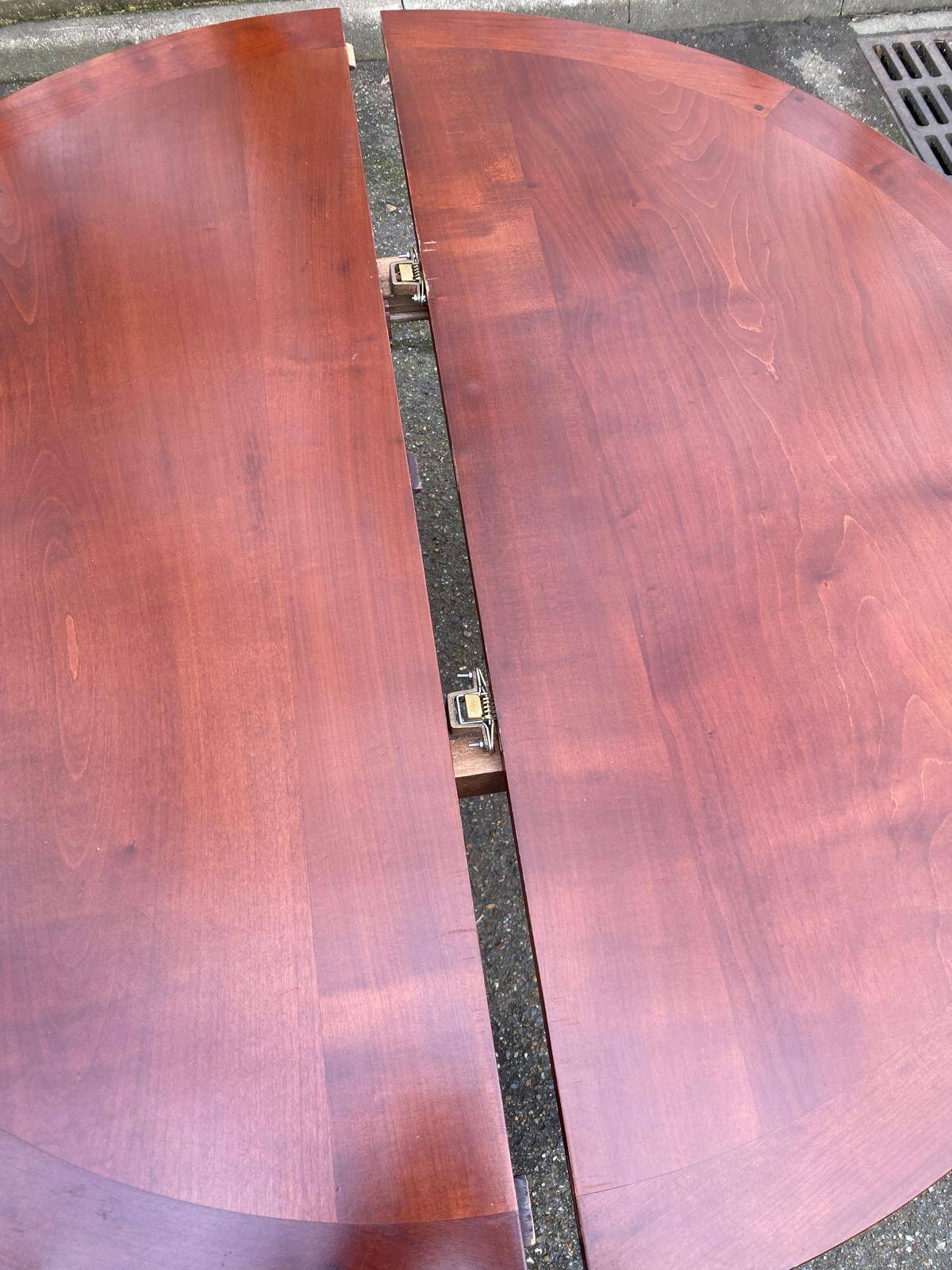 19th-century wooden extendable console table with 3 extensions.