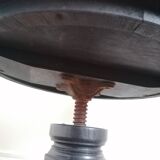 Tabouret réglable Napoléon III en bois noirci