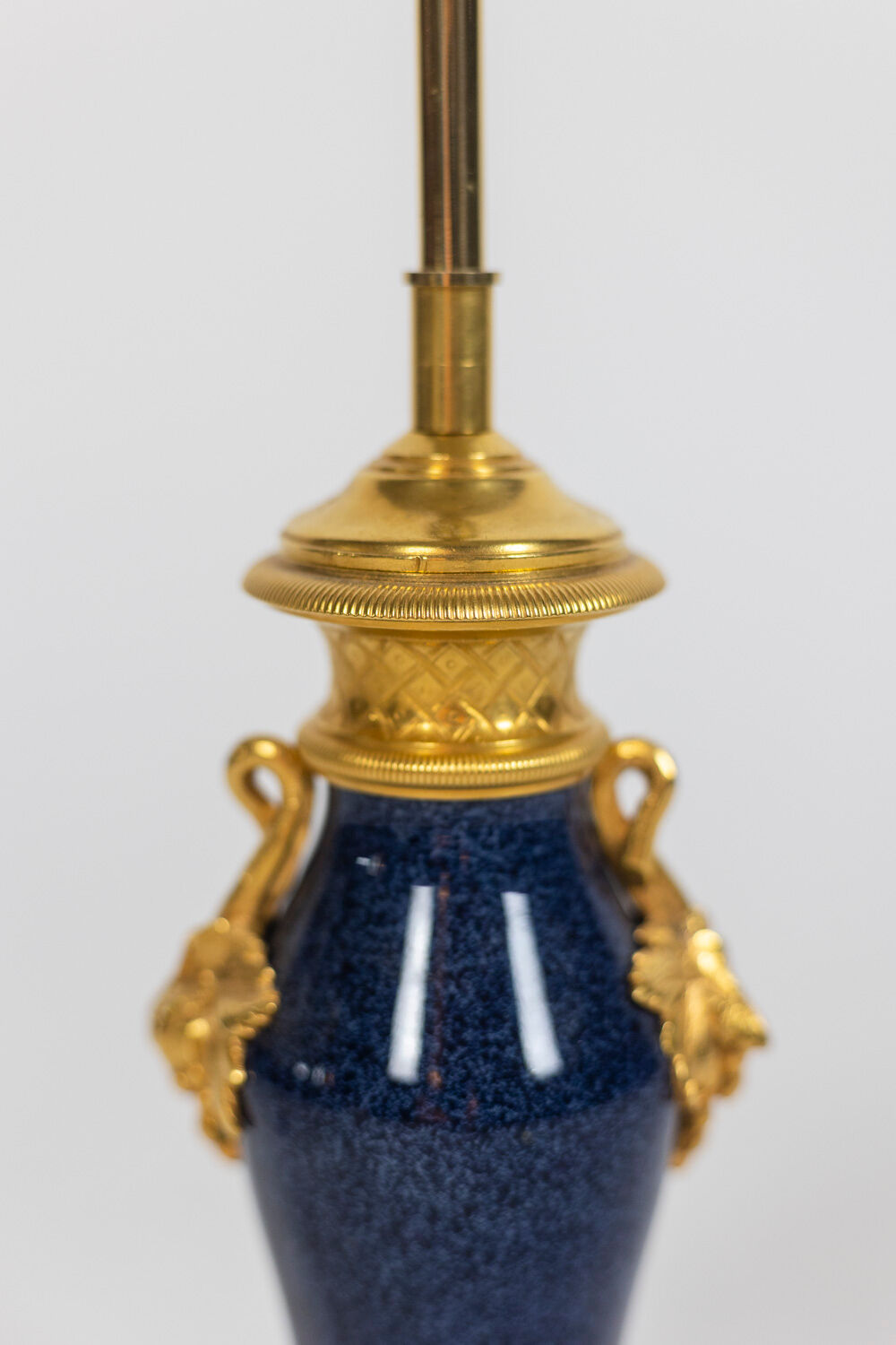 Porcelain and bronze lamp, circa 1880