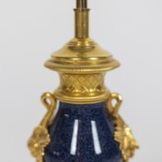 Porcelain and bronze lamp, circa 1880