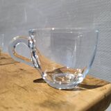Quintet transparent glass coffee cups