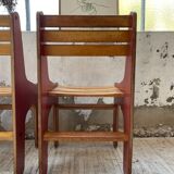 4 vintage Plywood chairs 80s