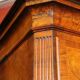 George II Burl Walnut and Marquetry Hightboard, 1890s