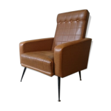 60 years Brown leatherette chairs