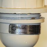 Large d'albret lamp base - made in france, 70's, cracked blue