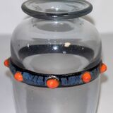 Schneider Vase with Applications Called "Jewels"