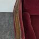 Louis XV style daybed in red velvet