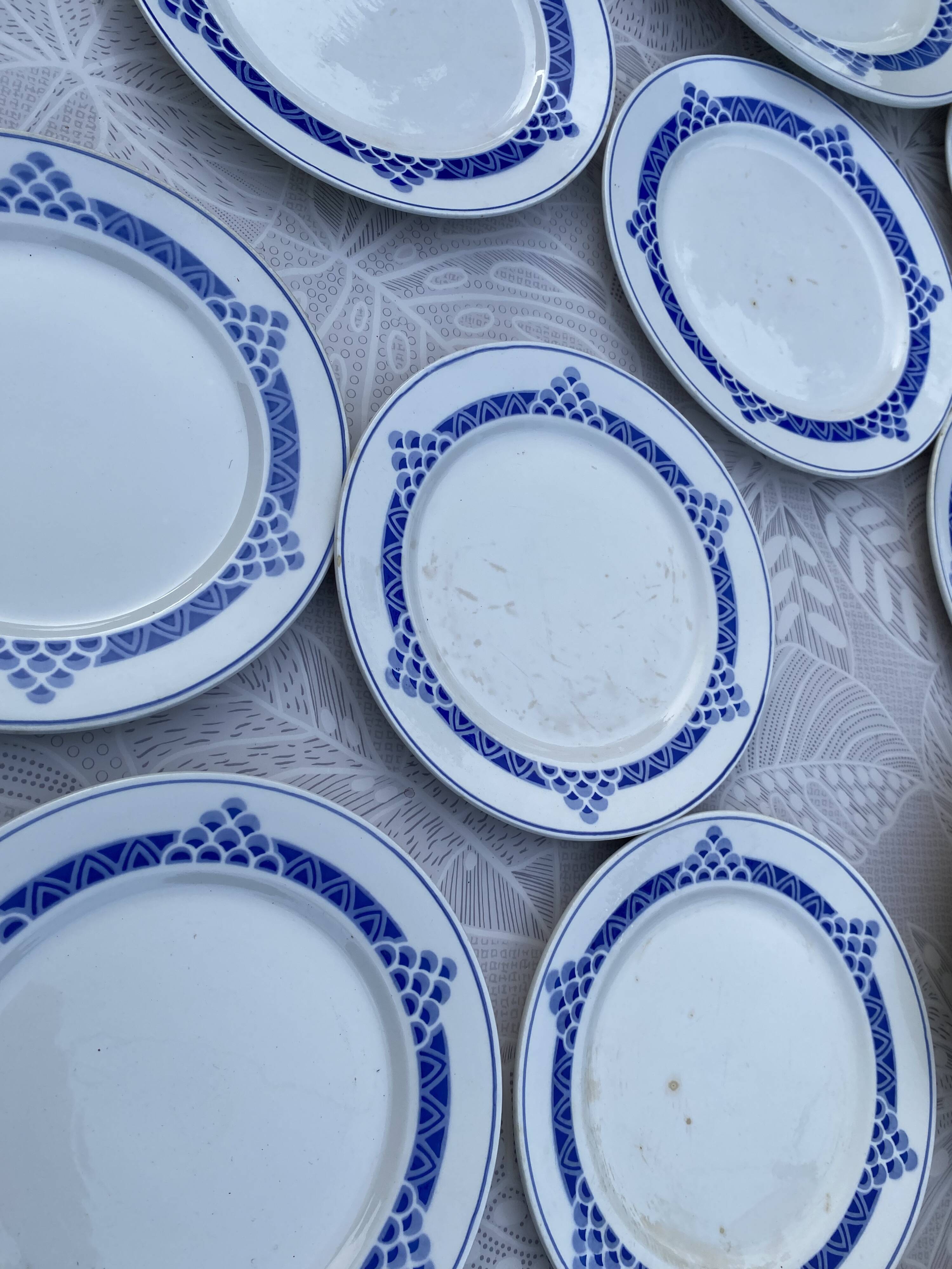 Magnifique Service de Table Vintage – Modèle "Ariège" (Digoin Sarregue
