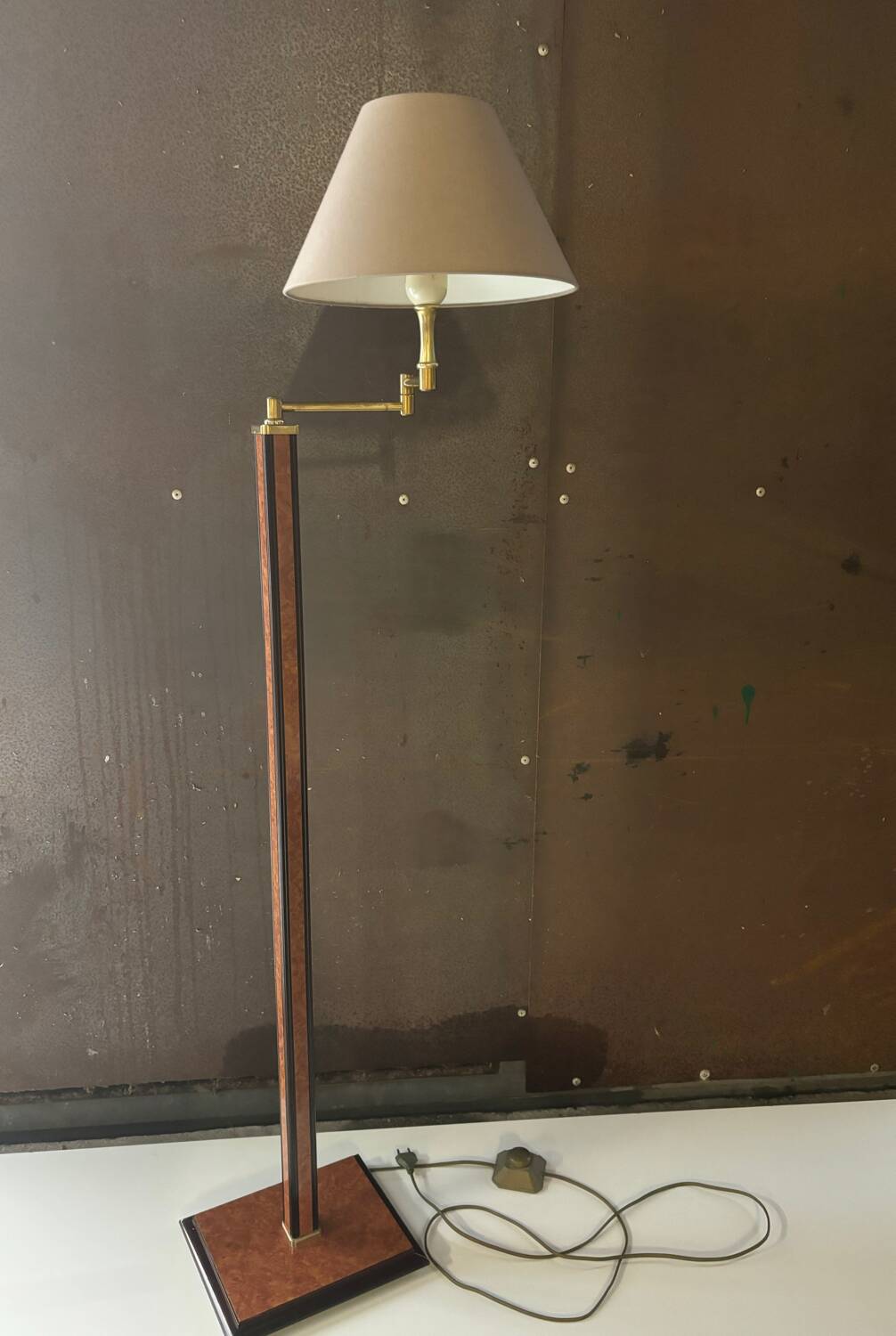 Floor lamp, reading light by Robert de Schuytener