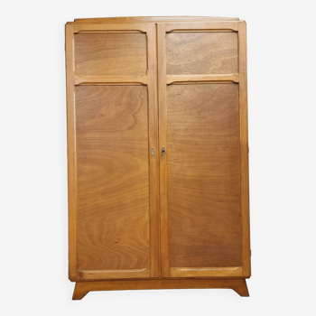 Old wardrobe cabinet beech wood demountable 118x183 cm