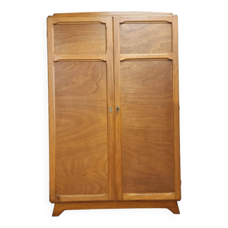 Old wardrobe cabinet beech wood demountable 118x183 cm